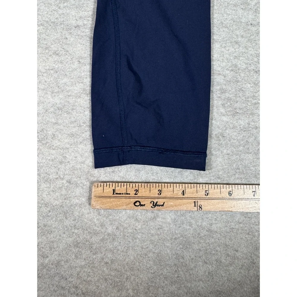 Lululemon‎ Leggings Womens 8 Blue High Rise Cropped Pockets Yoga Athletic Gym